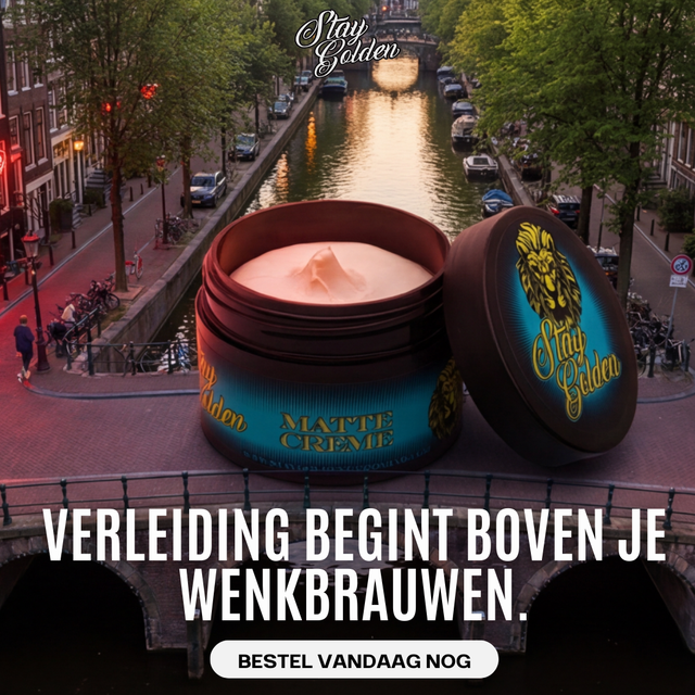 Matte Crème (120ml) – medium hold, matte afwerking, op waterbasis - Stay Golden