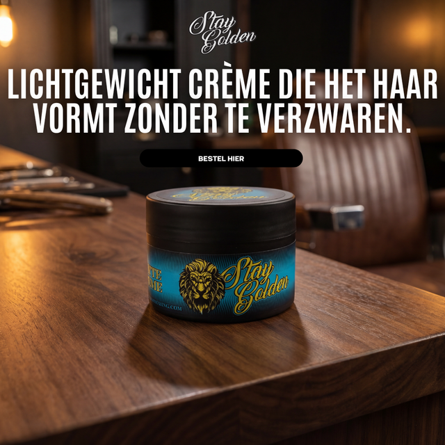 Stay Golden Matte Crème(120ml) – medium hold, matte afwerking, op waterbasis