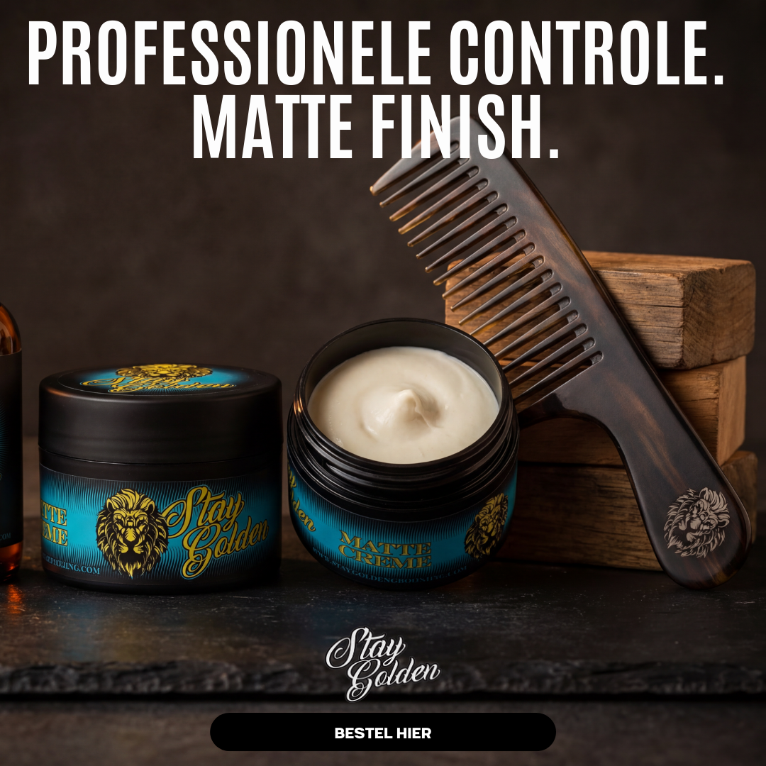 Matte Crème (120ml) – medium hold, matte afwerking, op waterbasis - Stay Golden