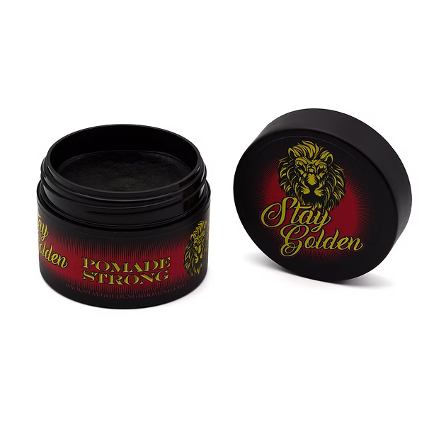 Stay Golden Strong Pomade (120ml) – sterke hold, glanzende finish, op waterbasis