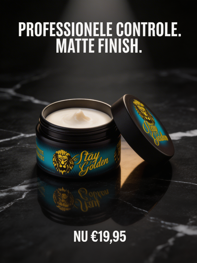 Stay Golden Matte Crème(120ml) – medium hold, matte afwerking, op waterbasis