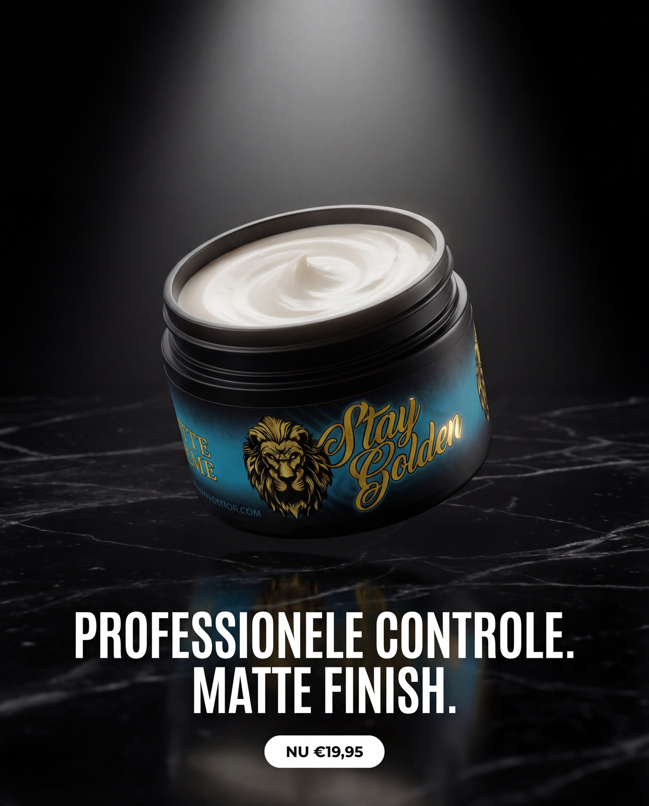 Matte Crème (120ml) – medium hold, matte afwerking, op waterbasis - Stay Golden